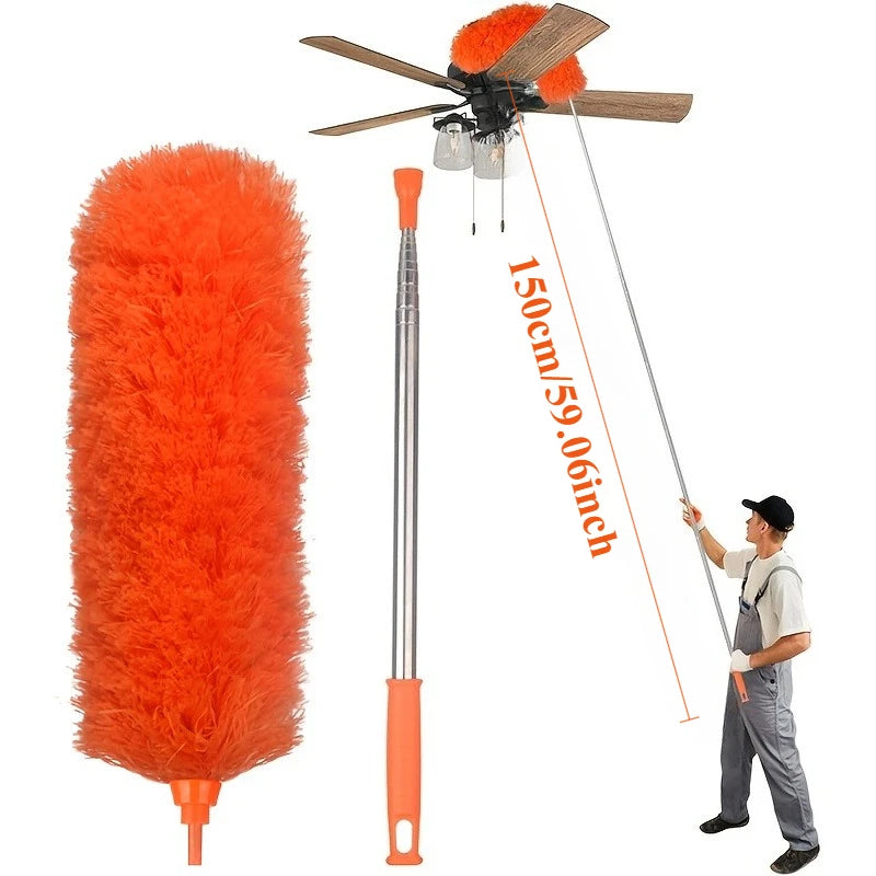Plumeau télescopique avec manche extensible