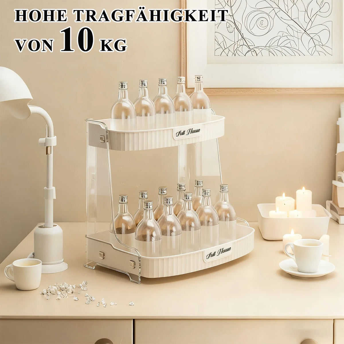 Organisateur de Cosmétiques Double Niveau