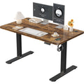 Bureau assis-debout ergonomique 120x60 cm pour ordinateur avec prises USB, table de bureau à domicile