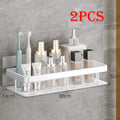High Quality Wall Mounted Rectangular Rack Bathroom Storage Rack Towel Rack Wall Shower Shampoo Rack Drill Free Rack Tripod