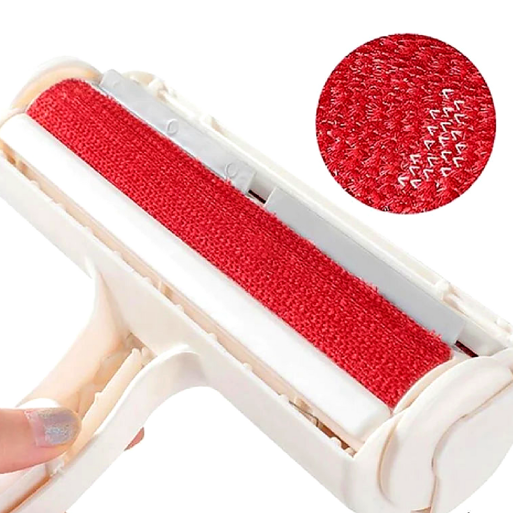 Rouleau et brosse de nettoyage anti-poils d'animaux