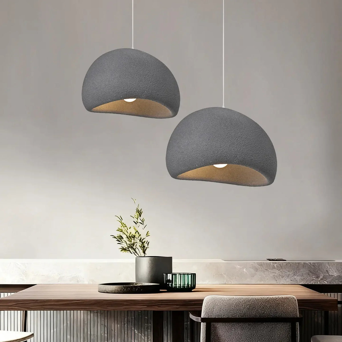 Modern LED Nordic Wabi Sabi Pendant Light - Ceiling Chandeliers Hanging Lamp for Living Room Dining Bedroom Bar Home Decor