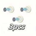 Lot de 3 supports télécommande magnétiques sans perçage, support mural pour télécommandes TV / climatiseur / DVD, design blanc gain de place