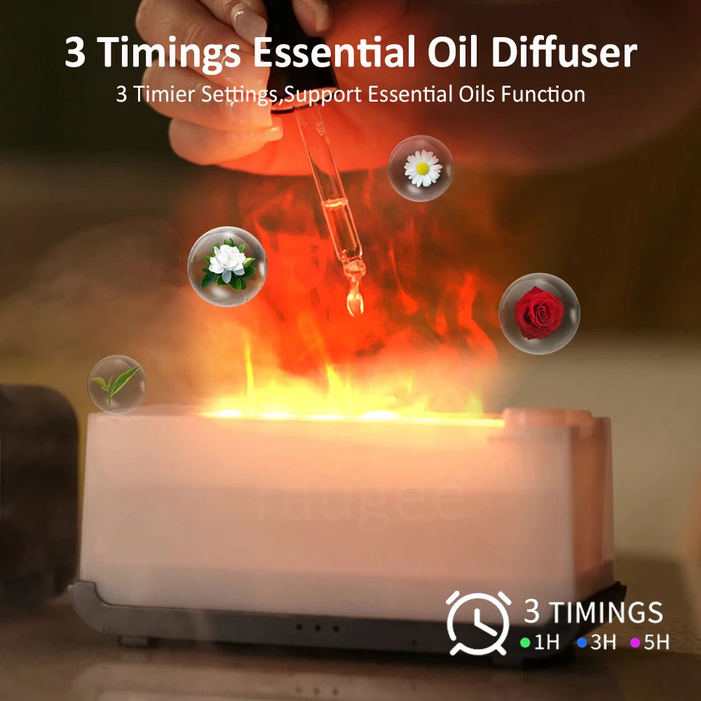 Mini Diffuseur & Humidificateur d'Air – Effet Flamme Apaisant