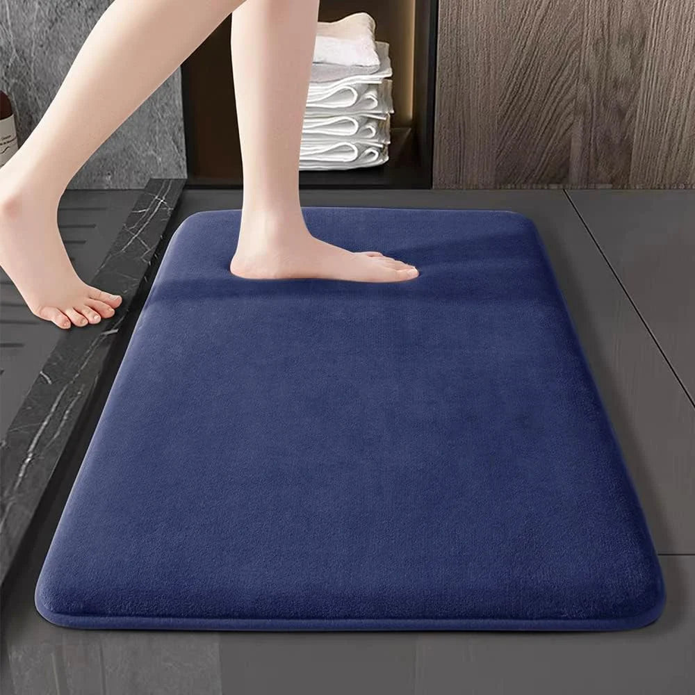 Tapis de bain super absorbant en velours de corail