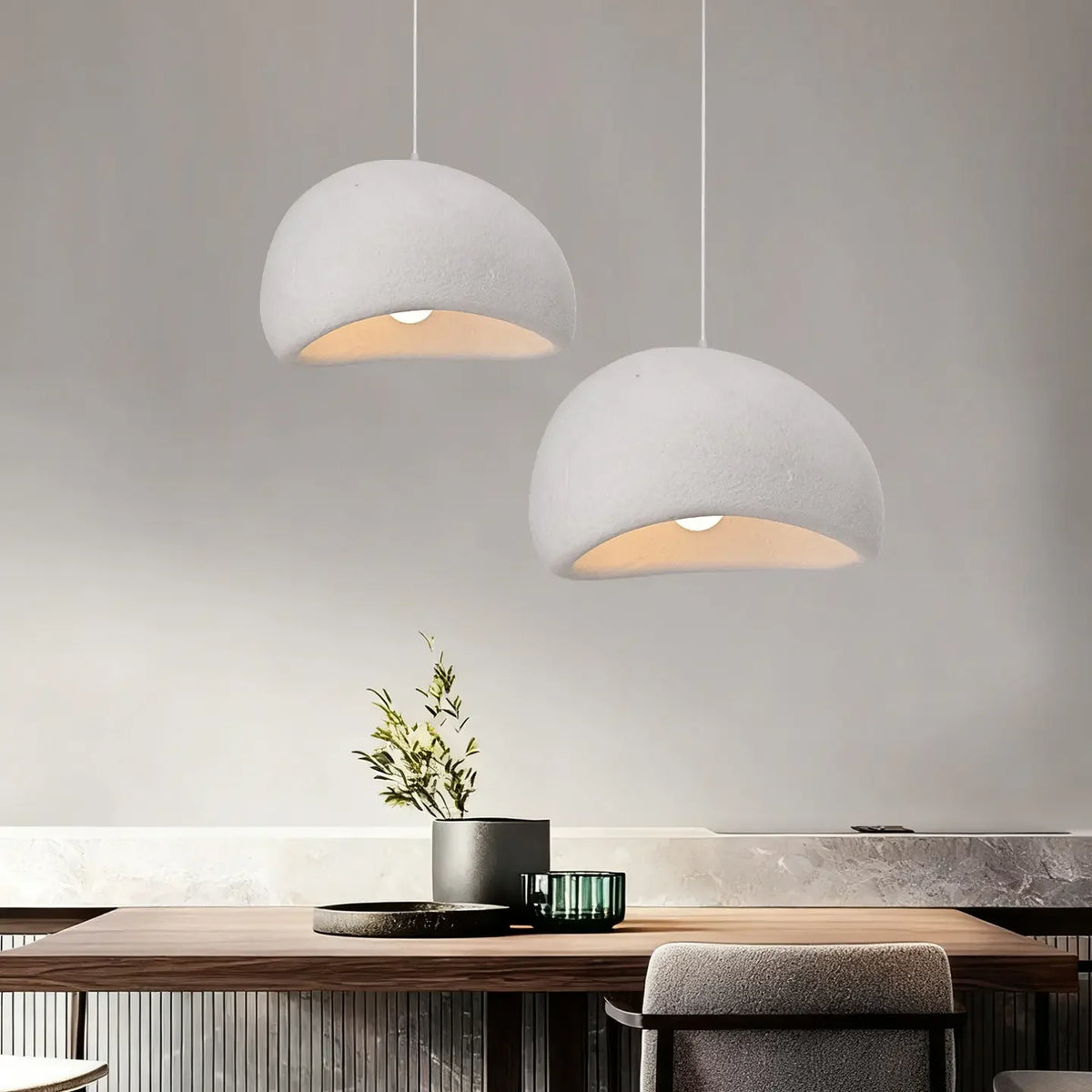 Modern LED Nordic Wabi Sabi Pendant Light - Ceiling Chandeliers Hanging Lamp for Living Room Dining Bedroom Bar Home Decor