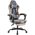 Fauteuil gaming WOTSTA avec repose-pieds, siège ergonomique pour gamer avec coussin lombaire et appui-tête, chaise d'ordinateur réglable en hauteur