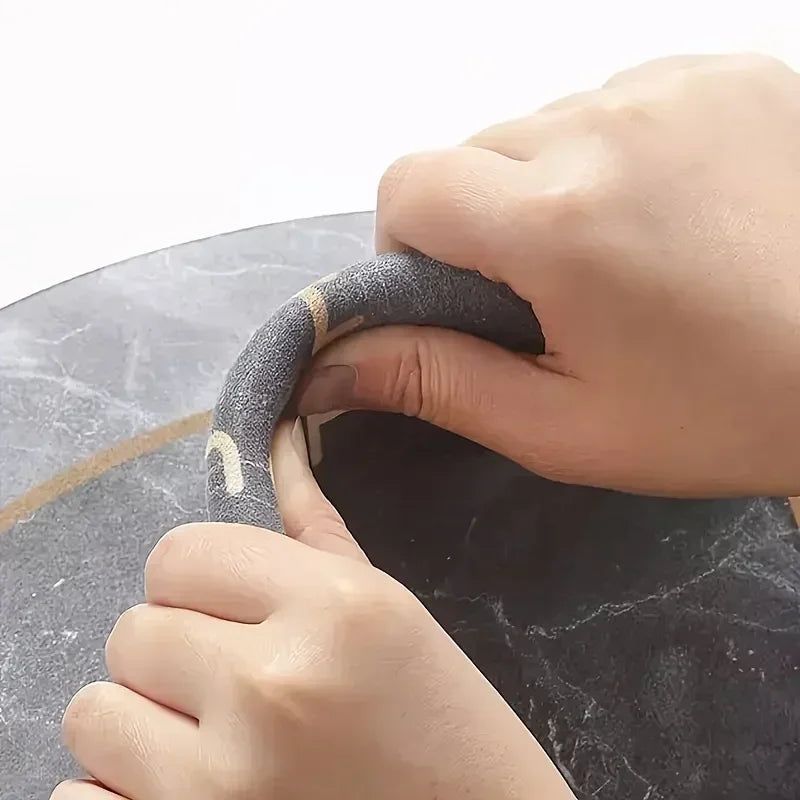 Tapis de bain antidérapant, absorbant en terre de diatomée,