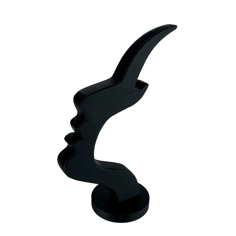 Support de lunettes visage de profil en impression 3D - Porte-lunettes amusant et pratique, décoration de bureau au design line art
