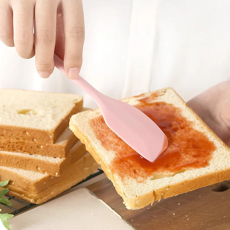 Spatule à crème en silicone, spatule à beurre anti-adhésive, ustensiles de cuisson thermorésistants pour la cuisine, outils de pâtisserie DIY pour gâteaux