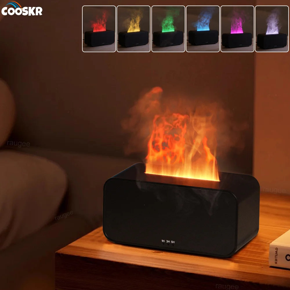 Mini Diffuseur & Humidificateur d'Air – Effet Flamme Apaisant