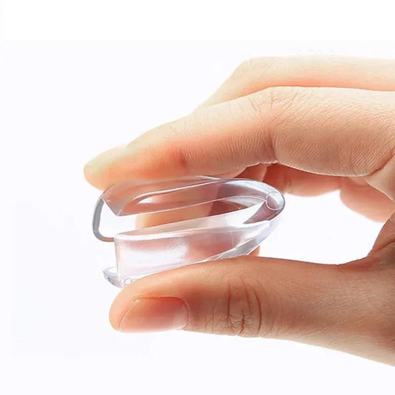 Lot de 4 / 10 protections d'angles anti-collision pour enfants - Protège-coins de table en silicone souple et transparent pour la sécurité des bébés