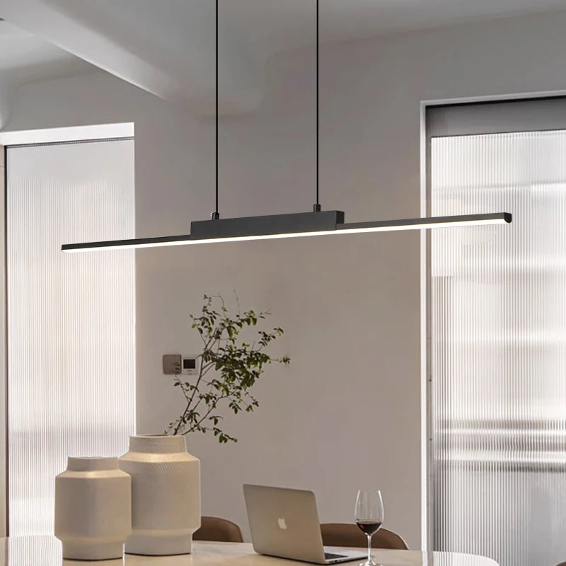 Luminaires de pièce pour cuisine - Grand lustre allongé, suspension pour salon et éclairage de décoration intérieure