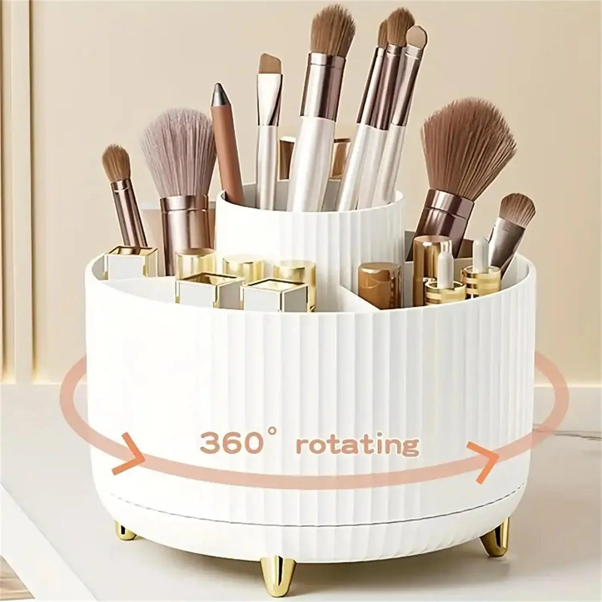 Organisateur de maquillage rotatif 360°