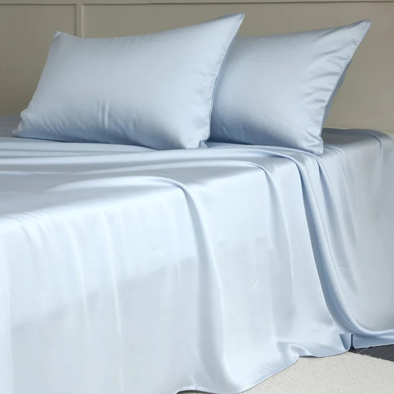 Drap plat 1 pièce en soie de mûrier