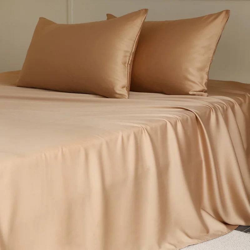 Drap plat 1 pièce en soie de mûrier