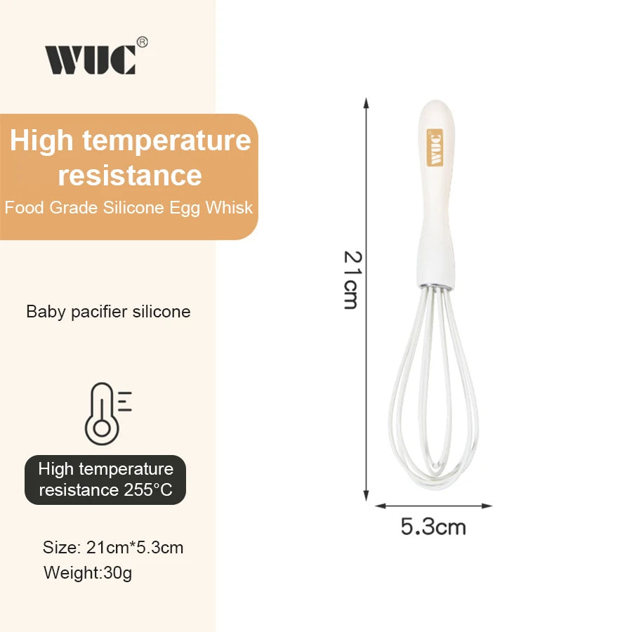 Ensemble de pâtisserie en silicone - Spatule et raclette pour crème à gâteau, fouet à œufs, pinceau à huile pour barbecue - Gadgets et ustensiles de cuisine