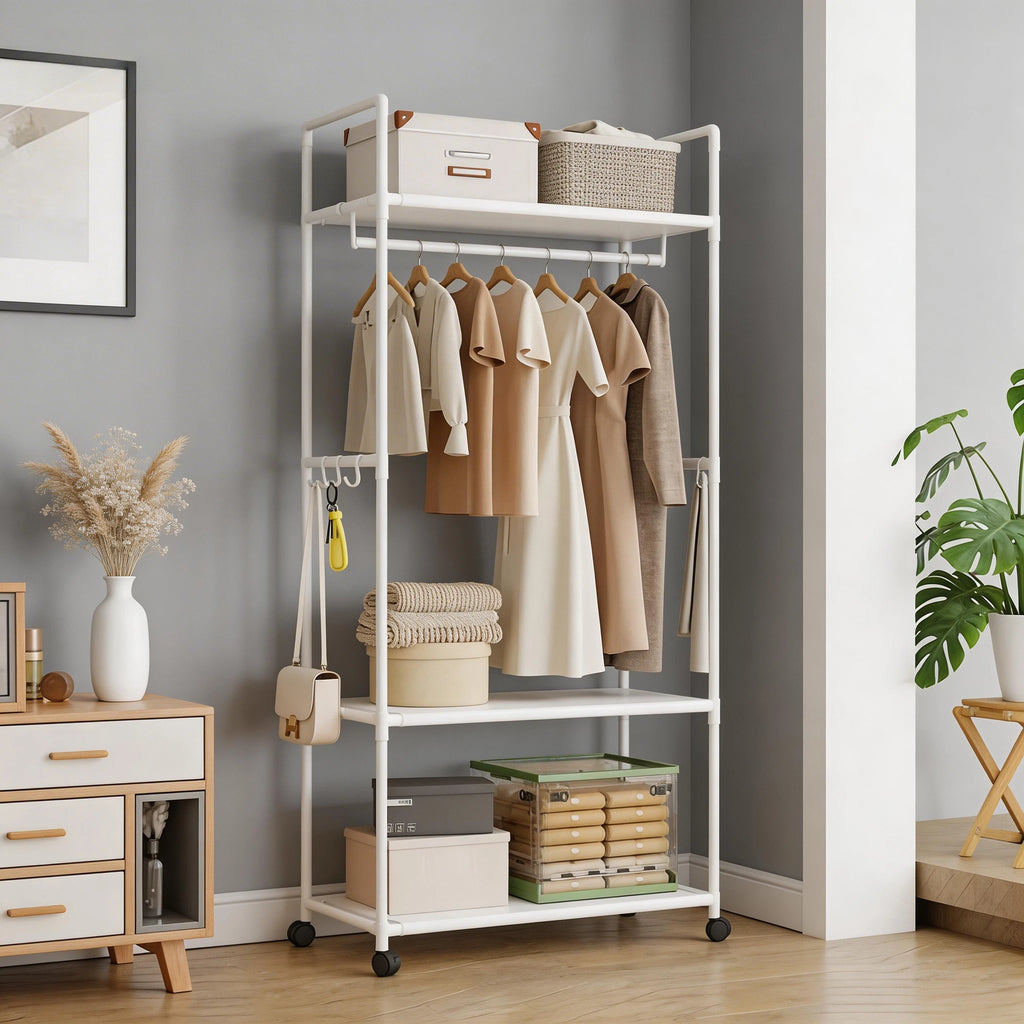 Portant à Vêtements Multi-Niveaux