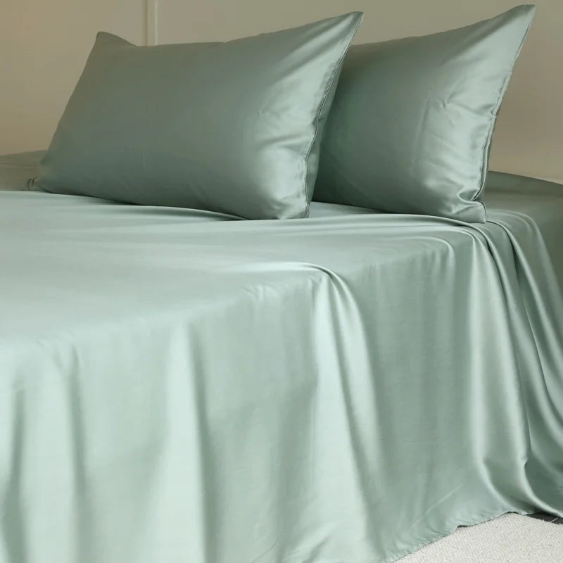 Drap plat 1 pièce en soie de mûrier