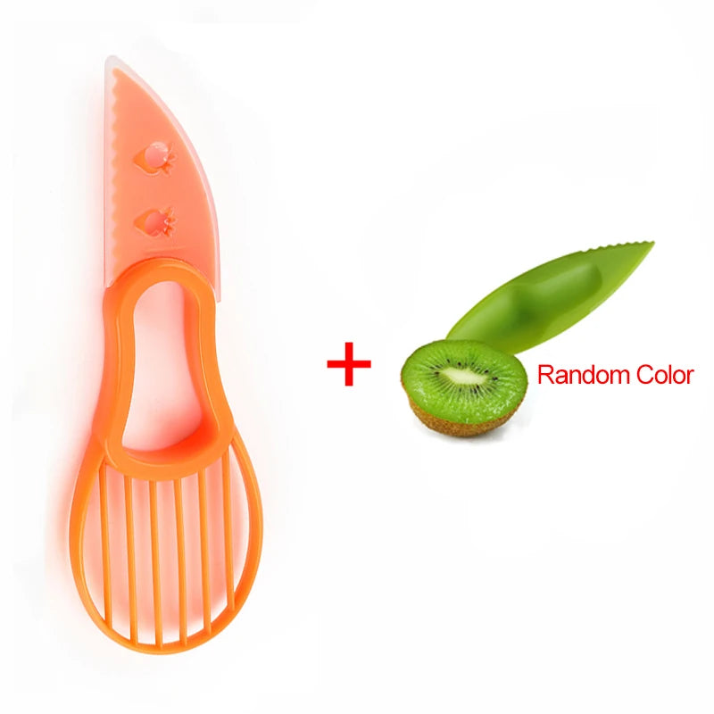 Trancheur d'avocat 3-en-1, dénoyauteur de karité et beurre, éplucheur et coupe-fruit, séparateur de pulpe, couteau en plastique, outils et gadgets de cuisine pour légumes