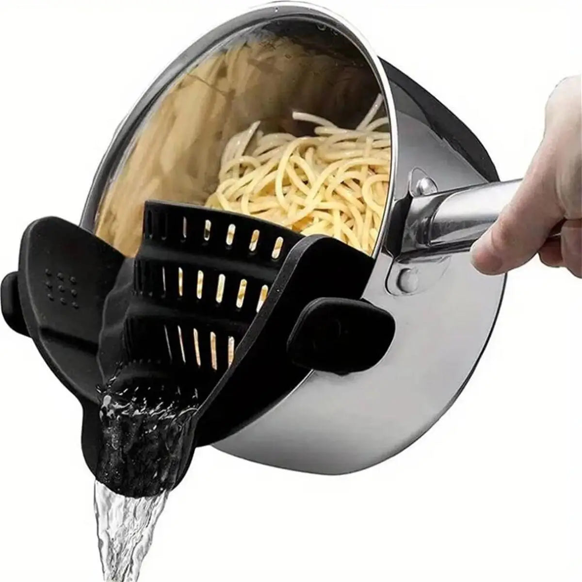 Passoire 1 pièce, passoire pour casseroles, passoire adaptable à clipser pour casseroles, poêles et bols, passoire de cuisine