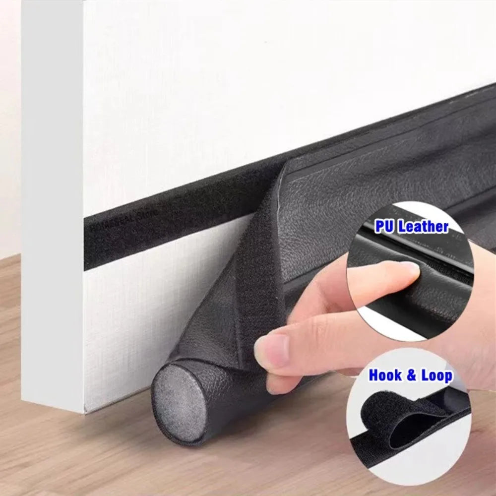 Bas de porte réglable et bas de porte anti-courants d'air - Joint d'étanchéité isolant contre le froid et le vent, mousse acoustique pour la maison