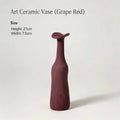 Wabi-Sabi-Style Scenery: Dezhen High-End Ceramic Vase for Home Flower Arrangements,Decorative Piece,and Living Room Ornament