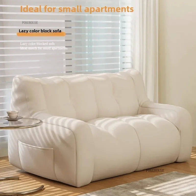 Canapé poire confortable en tissu, fauteuil inclinable moderne, meuble de salon, canapé pliable pour chambre, assise relaxante et douillette pour la décoration intérieure