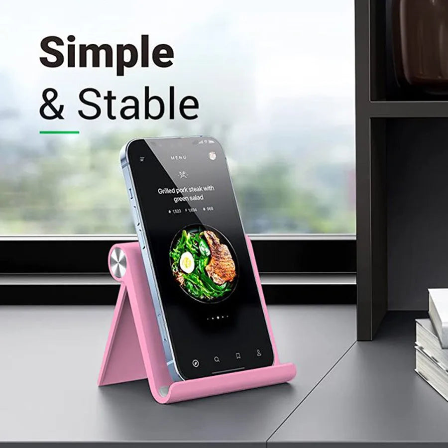 Multi-Angle Adjustable Phone Stand, Foldable Desktop Phone Holder, Universal Cell Phone Stand for IPhone, Samsung, Tablet