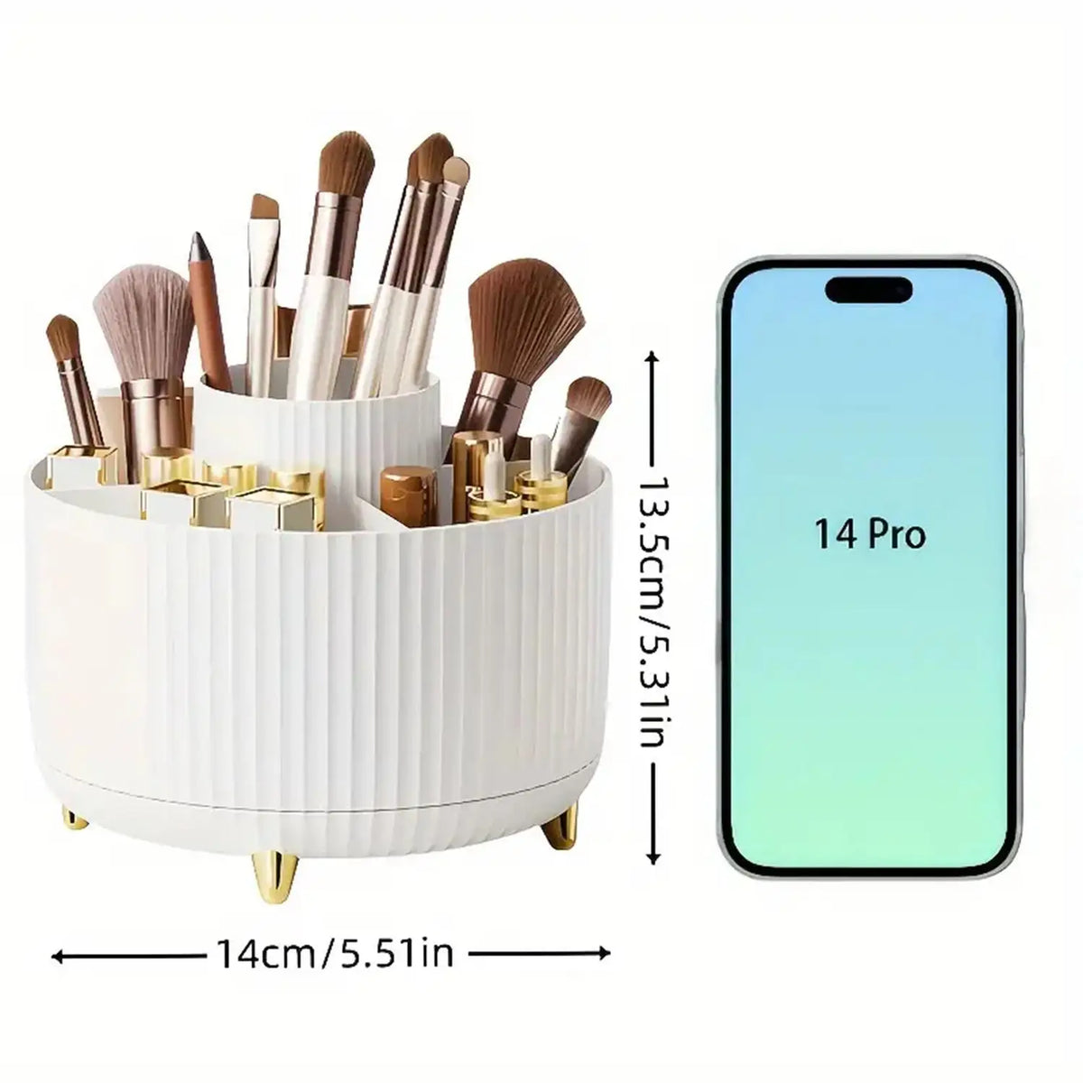 Organisateur de maquillage rotatif 360°