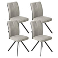 Lot de 2/4/6/8 chaises de salle à manger JIEXI, chaise rembourrée de style designer avec pieds en métal, chaise de cuisine moderne, dossier haut confortable, adaptée aux salles à manger, salons et salles de réunion
