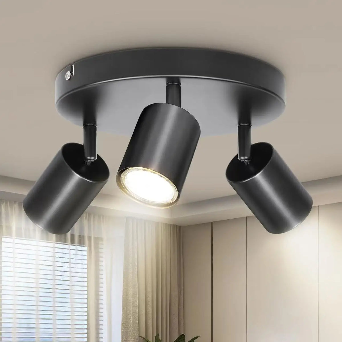 Plafonnier / Applique Murale LED Noir GU10