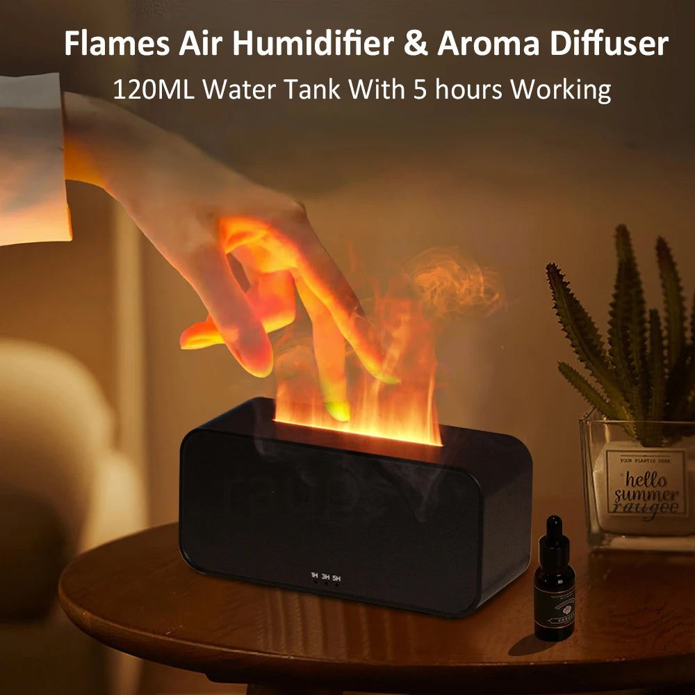 Mini Diffuseur & Humidificateur d'Air – Effet Flamme Apaisant