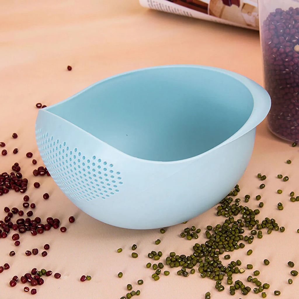 3pcs- Colander Rice Bowl Drain Basket Fruit Bowl Washing Drain Basket with Handle Washing Basket Home Kitchen Organizer