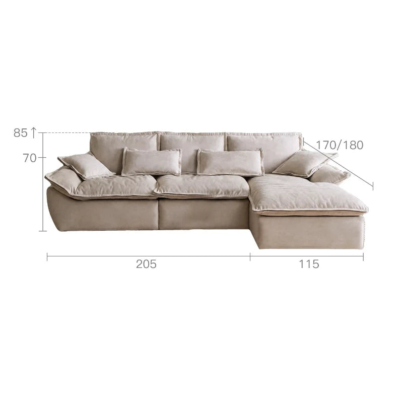 Canapé-lit inclinable  pour adulte, grand canapé moderne de sol