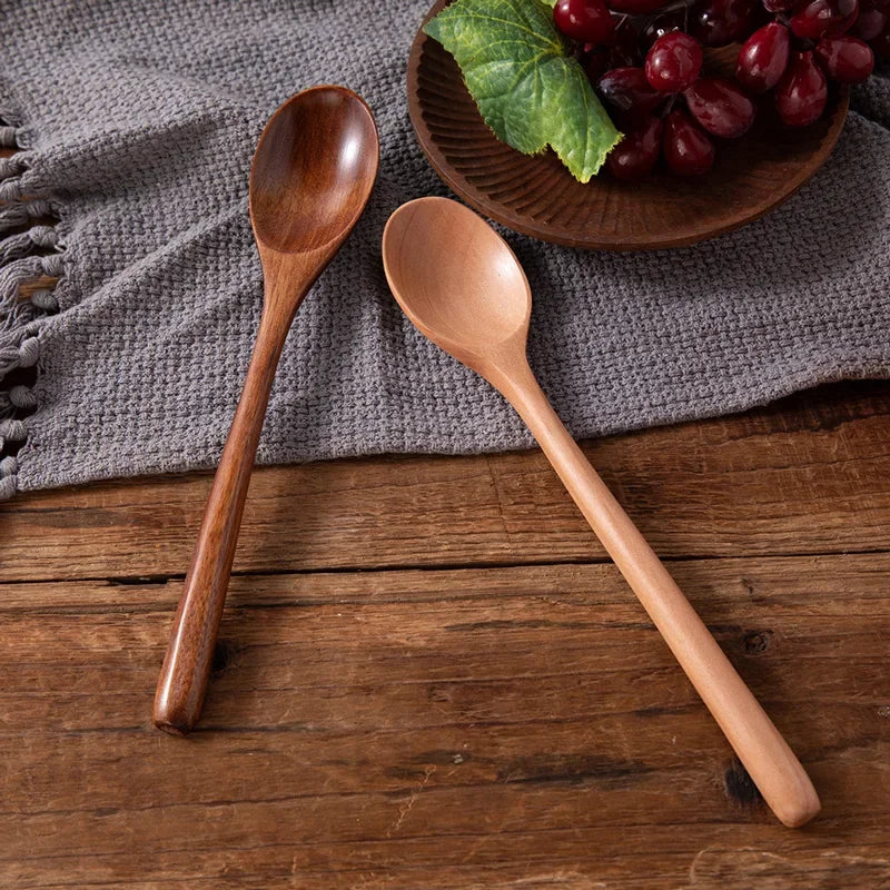 Cuillère en bois pour soupe 2 pièces, vaisselle et ustensiles de cuisine, outils de cuisson écologiques, cuillère à soupe et à cuisiner