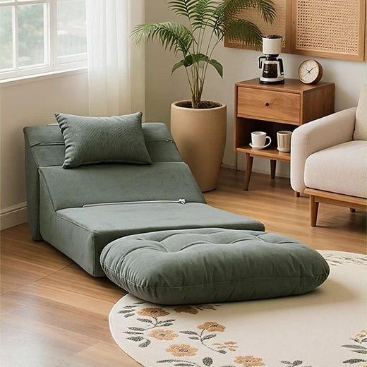 Fauteuil individuel relax pour salon et chambre, meuble tendance et confortable, fauteuil inclinable réglable en tissu doux