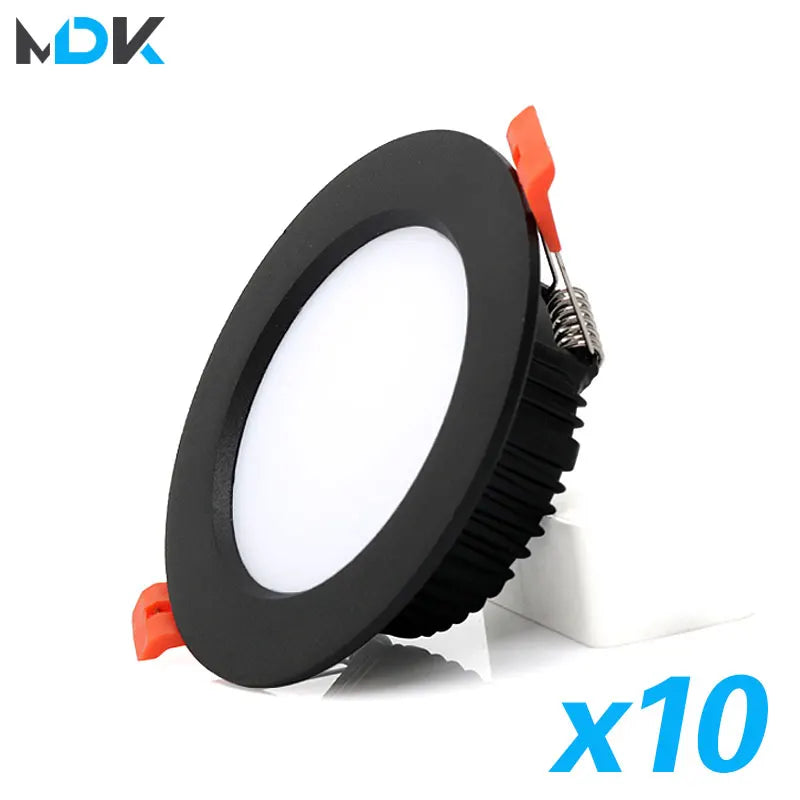 Lot de 10 Spots LED Encastrables en Aluminium
