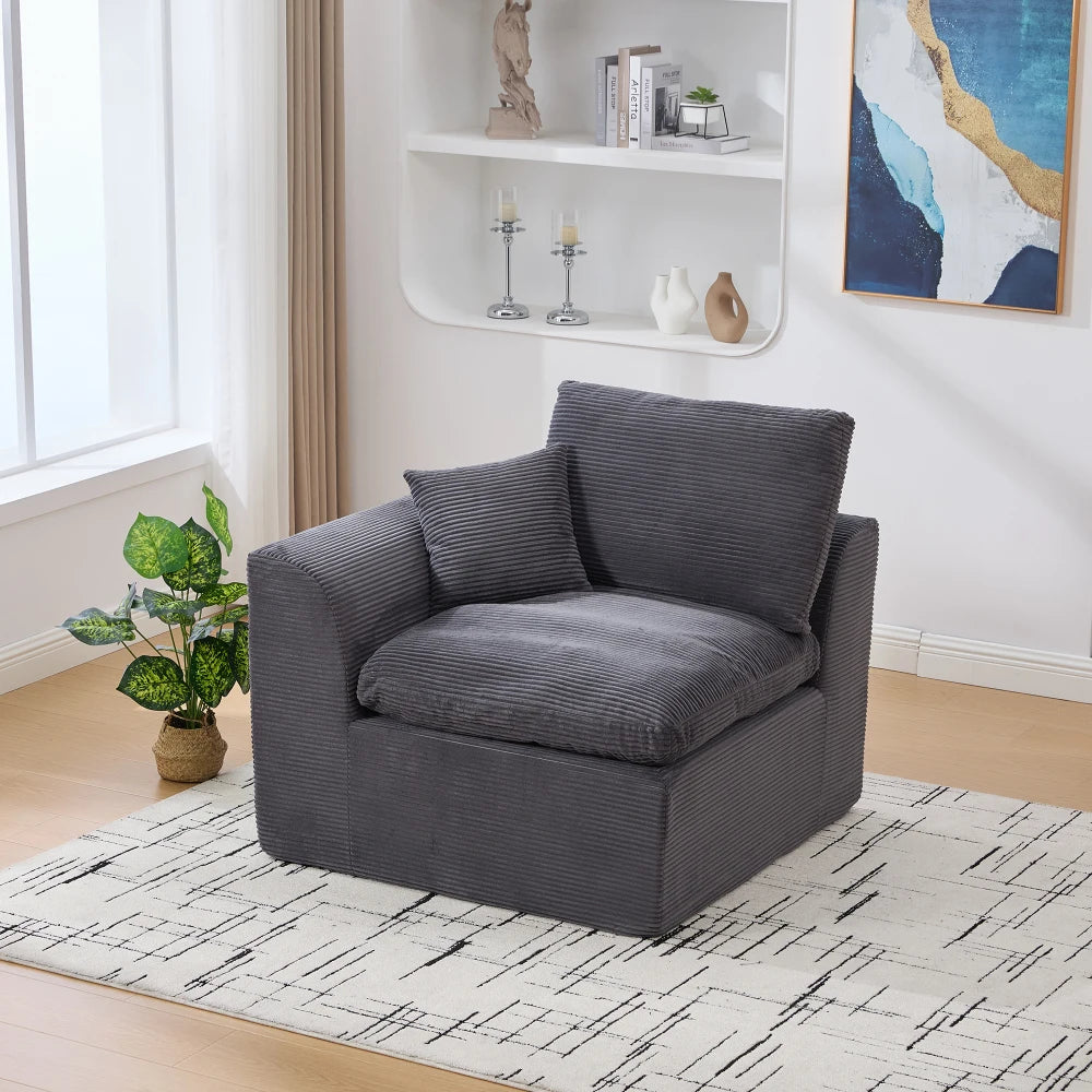 Canapé moderne et minimaliste en tissu, doux et confortable, équipé de coussins, style nordique, adapté pour le salon et la chambre