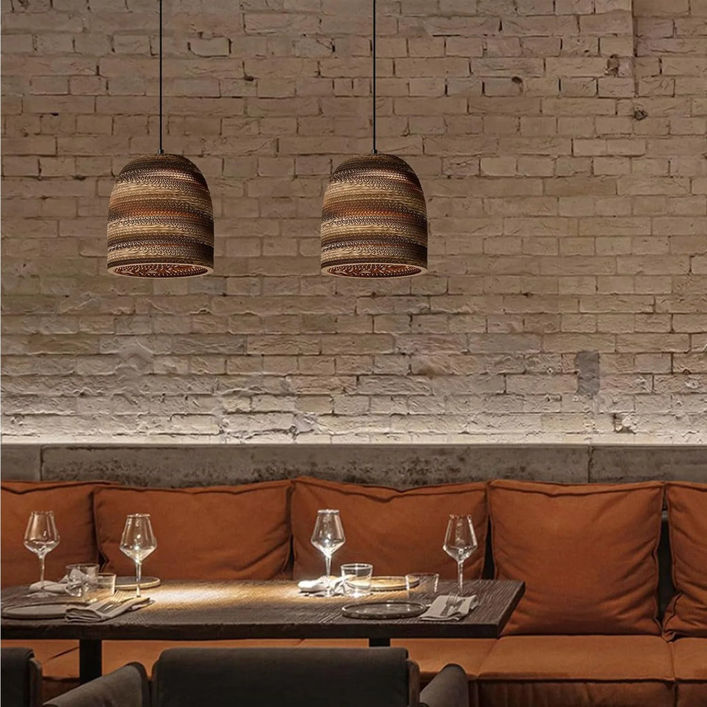 Suspension en Papier Origami Marron