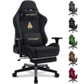 Fauteuil de jeu et de bureau respirant Vittanly, chaise de bureau en tissu de haute qualité, ajustable et pivotante avec repose-pieds