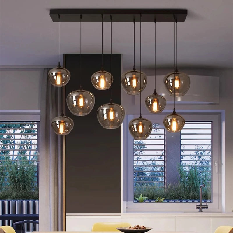 Lustre suspendu LED moderne en forme d'anneau pour décoration d'intérieur, suspension lumineuse pour salon et salle à manger