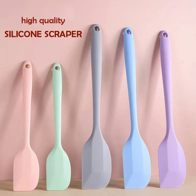 Spatule à crème en silicone, spatule à beurre anti-adhésive, ustensiles de cuisson thermorésistants pour la cuisine, outils de pâtisserie DIY pour gâteaux