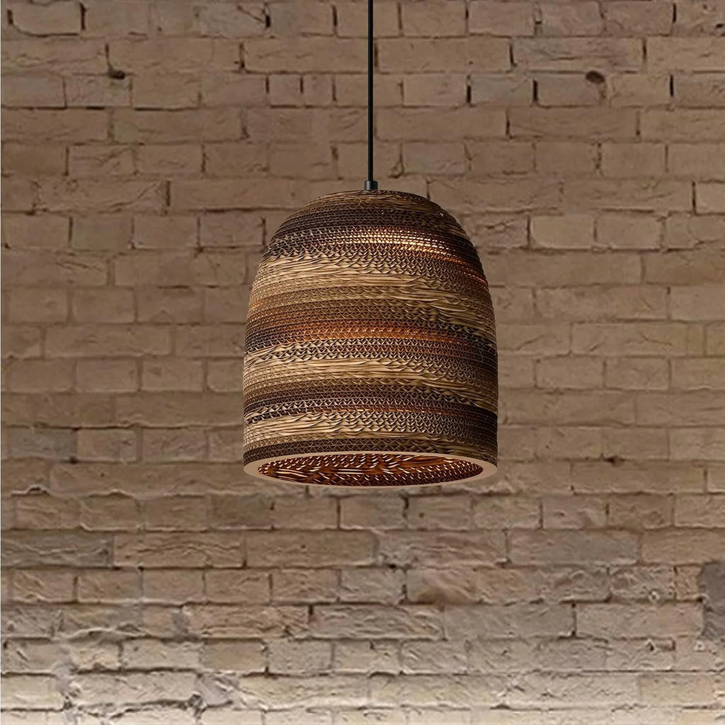 Suspension en Papier Origami Marron