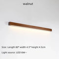 Applique murale en tasseaux de bois style japonais MAISU - Lampe suspension longue et minimaliste pour salon, chambre, couloir et décoration d'intérieur