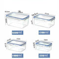 Boîte de rangement hermétique et rectangulaire pour réfrigérateur avec couvercle, boîte fraîcheur en plastique, boîte à lunch chauffable au micro-ondes avec couvercle