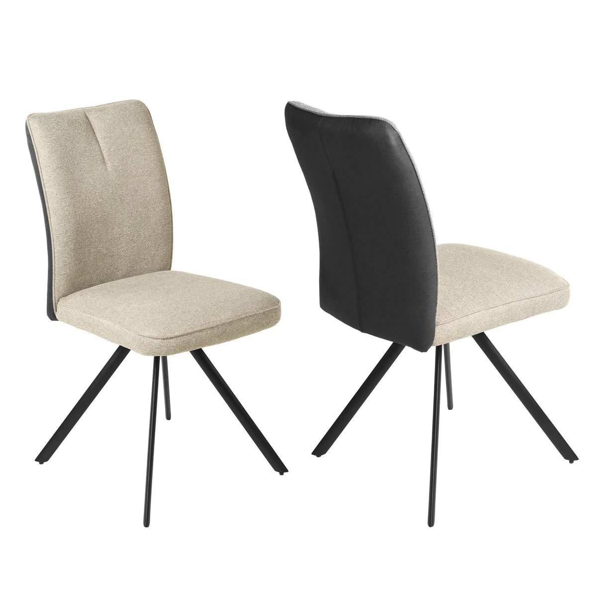 Lot de 2/4/6/8 chaises de salle à manger JIEXI, chaise rembourrée de style designer avec pieds en métal, chaise de cuisine moderne, dossier haut confortable, adaptée aux salles à manger, salons et salles de réunion