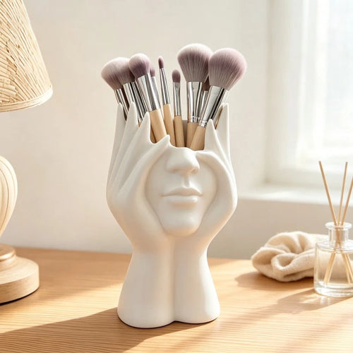 1PC Creative Human Body Art Styling Office Supplies Desktop Multifunctional Storage Pen Holder Makeup Brush Holder Decoration