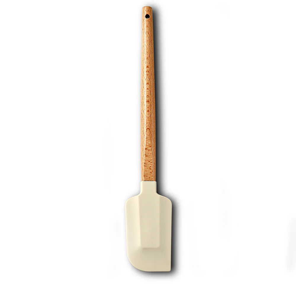 Silicone Scraper Scraper, Home Baking Wooden Handle Scraper, Cake Scraper, Cream Small Spatula Set