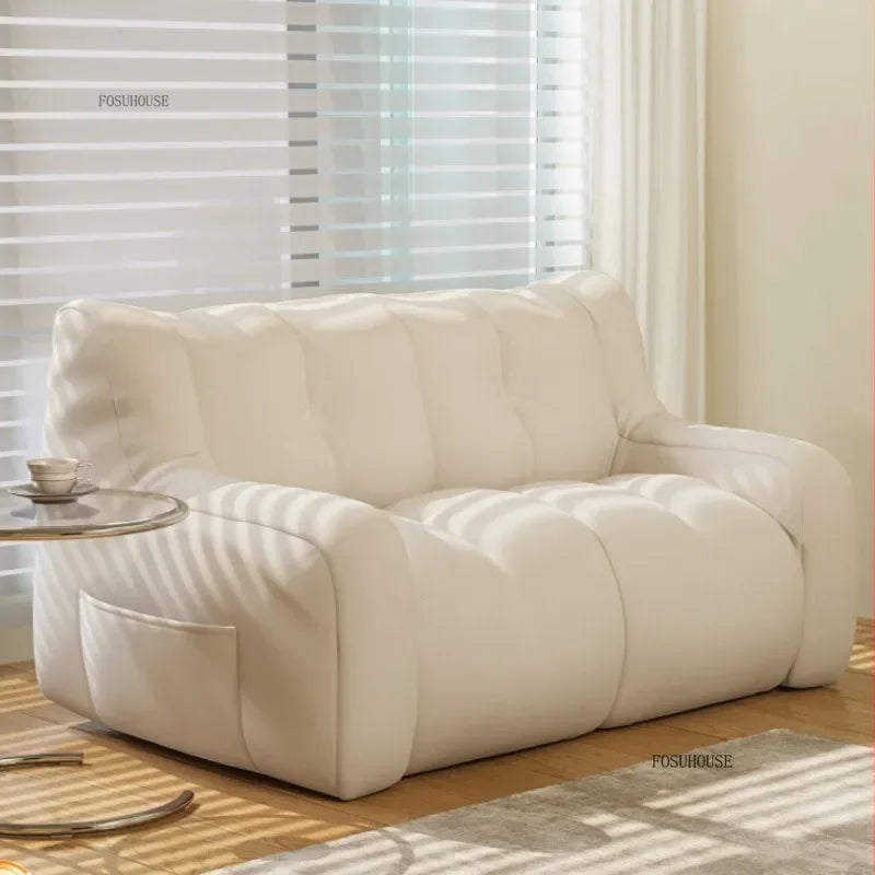Canapé poire confortable en tissu, fauteuil inclinable moderne, meuble de salon, canapé pliable pour chambre, assise relaxante et douillette pour la décoration intérieure